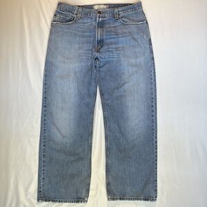 Y2K Levis 569 Jeans Mens 36x31 (36x32) Blue Denim Loose Baggy Skater Faded